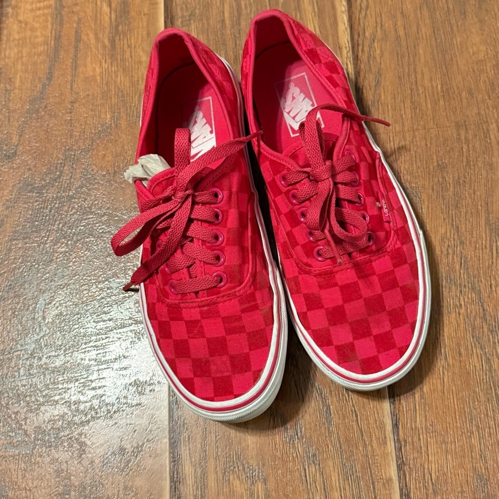 Vans PRO Off The Wall Red Reflective Checkerboard Skateboard Shoe Ultracush S 7